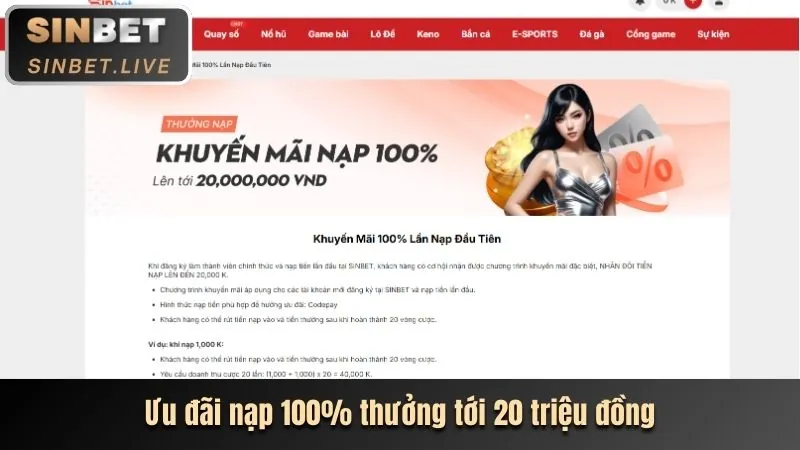 Bước 1: Truy cập trang chủ benca29